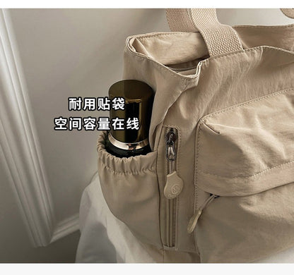 Stylish Nylon Canvas Shoulder Bag for Women Spacious Top Handle Bag Tote Casual  Comfortable and Versatile Texture Commuter Bag