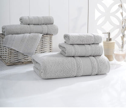 4-Piece Washcloths Towels Set, 100% Turkish Cotton Premium Quality Towels for Bathroom, Quick Dry Soft and Absorbent Turkish Tow