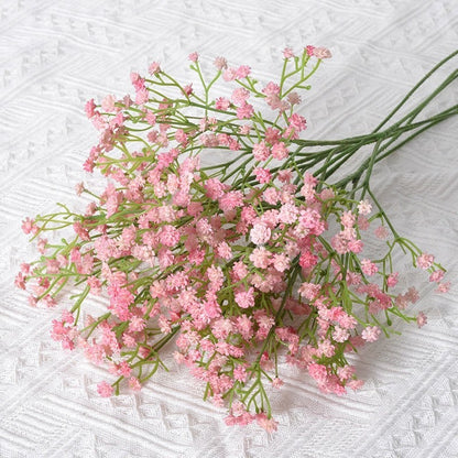90Heads Artificial Flowers Bouquet 61cm Plastic Gypsophila Fake Flower for Home Decor Wedding Party Decorations Vase Accessories