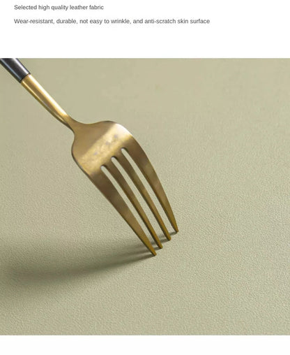 Leather Table cloth for Home Easy Clean Table Protector Waterproof Tea Coaster Large Desk Mat Anti-Slip Gamer Keyboard Mouse Mat