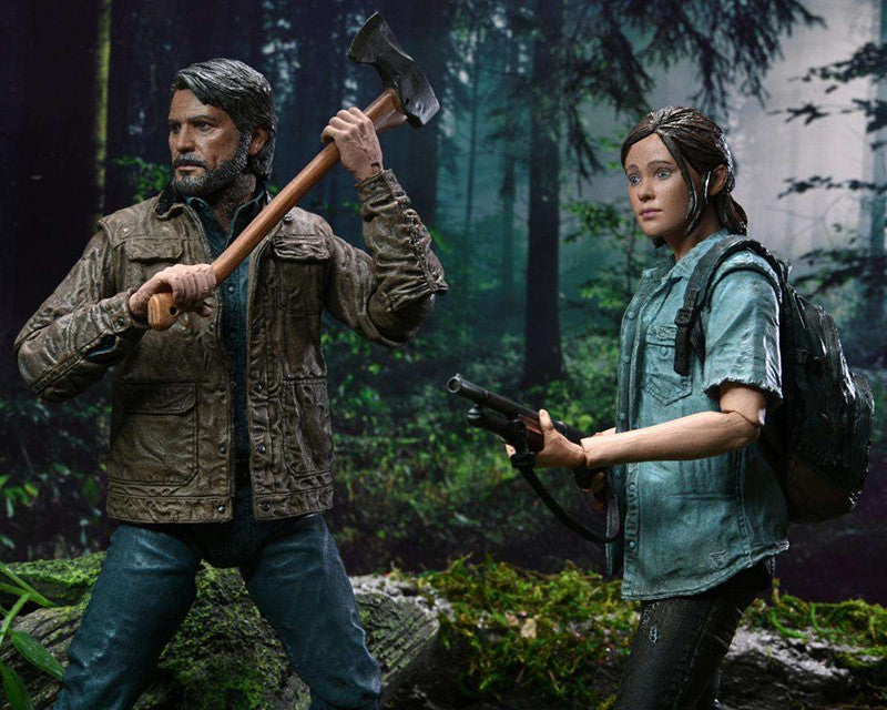 18cm NECA The Last Of Us Parte 2 Joel Ellie Com Arco Action Figure 2 pçs/set Modelo Brinquedo Articulado Presente de Natal Brinquedo Premium