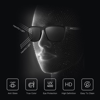 ZENOTTIC Retro Square Polarized Sunglasses Fashion Shade Women Men Ultra light TR90 Frame UV400 Protection Classics Sun Glasses