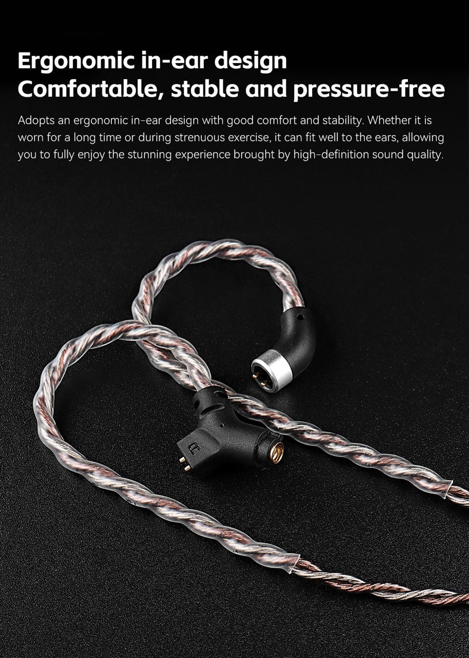 TRN RedChain Plus Gramr Gaming Earphone Upgrade Cable with Detachable Microphone 3.5mm 1.2M/2M Headphone TRN Official Store