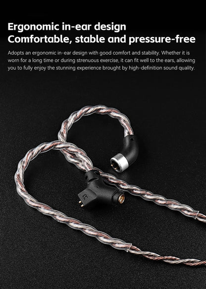TRN RedChain Plus Gramr Gaming Earphone Upgrade Cable with Detachable Microphone 3.5mm 1.2M/2M Headphone TRN Official Store