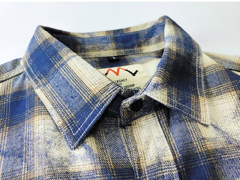 Autumn New Japanese Retro Long-Sleeve Lapel Plaid Cargo Shirt Men's Simple 100% Cotton Washed Pocket Casual Blouses Thin Coat