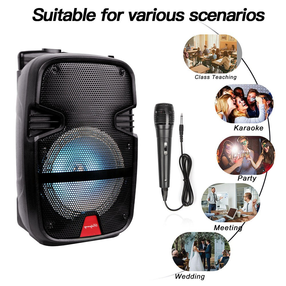 Caixa de Som Portátil Bluetooth Sem Fio 3000 Watts para Festas com Microfone e Controle Remoto, Subwoofer de 8 polegadas, Áudio Grande de Alta Qualidade