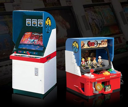 Máquinas Recreativas Criativas Blocos de Montar Clássico Jogo Metal Slugs Gabinete de Fliperama Modelo de Boneco Tijolo Brinquedo Colecionável Para Presente