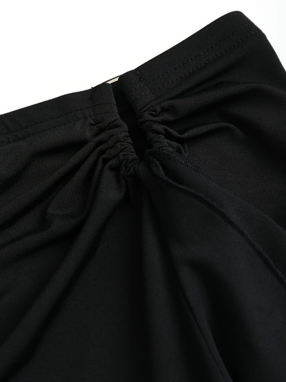 2025 European and American Fashion Spring and Autum New Hot-Selling Plus Size Girls' Skirt Asymmetrical Sexy Hip-Hugging Skirt