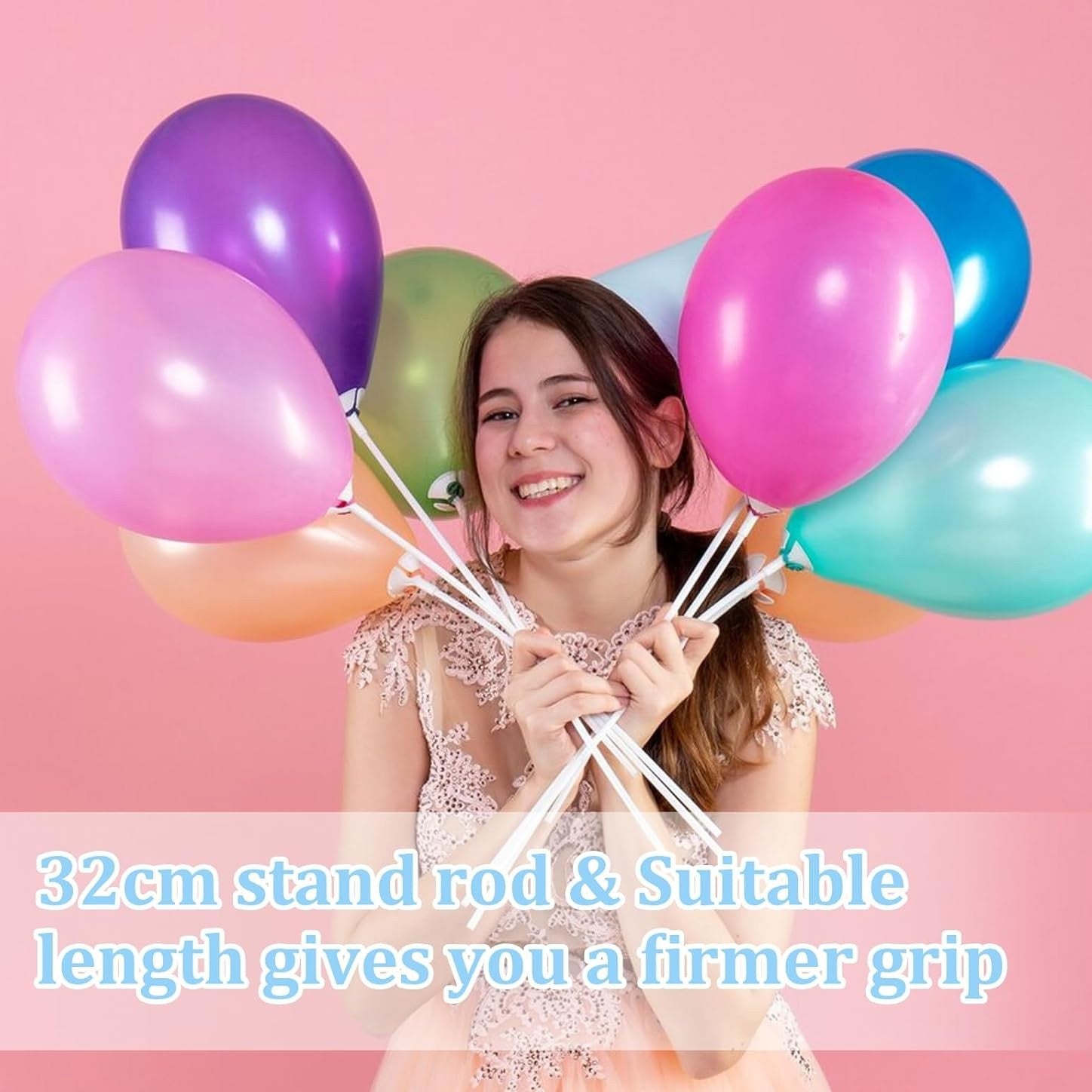 10/20Pcs Multipurpose Plastic Balloon Sticks With Cup White Balloon Holder Birthday Wedding Party Decorations Celebration Supply