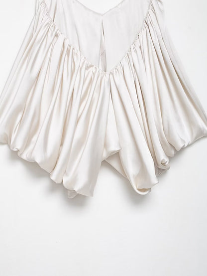 HH Women New Fashion Solid Belt Wrinkles Decorate Casual Loose Trousers Female Chic Zipper Side Pocket Slim Wide Leg Pants