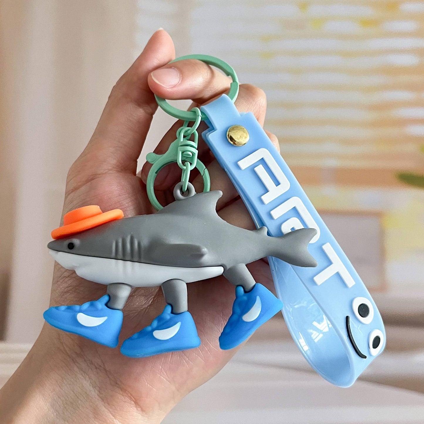 Italian Brainrot Keychain Accessories, Tungtungsahur Whimsical Abstract Mirage Creature Designs Bag Charm