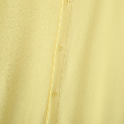 INCERUN Men Long Style Shirt Solid Color Lapel Long Sleeve Button Men Clothing Streetwear 2025 Loose Fashion Casual Camisas Tops