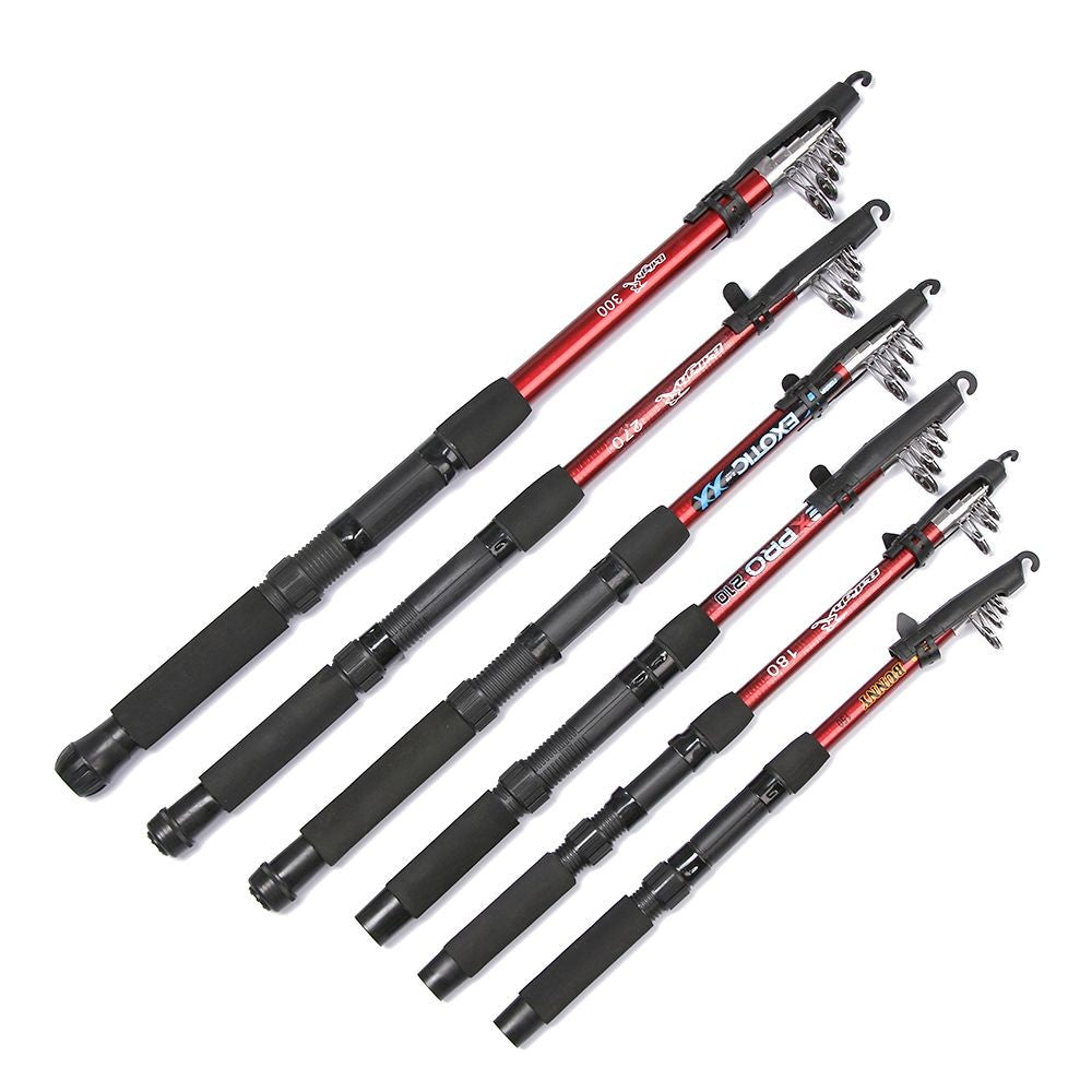 Vara de Pesca Telescópica de Fibra de Vidro para Mar, Ferramentas de Pesca de 1,5-3,0m, Vara de Pesca ao Ar Livre