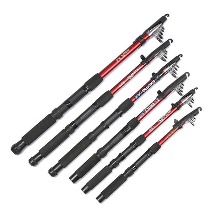 Vara de Pesca Telescópica de Fibra de Vidro para Mar, Ferramentas de Pesca de 1,5-3,0m, Vara de Pesca ao Ar Livre