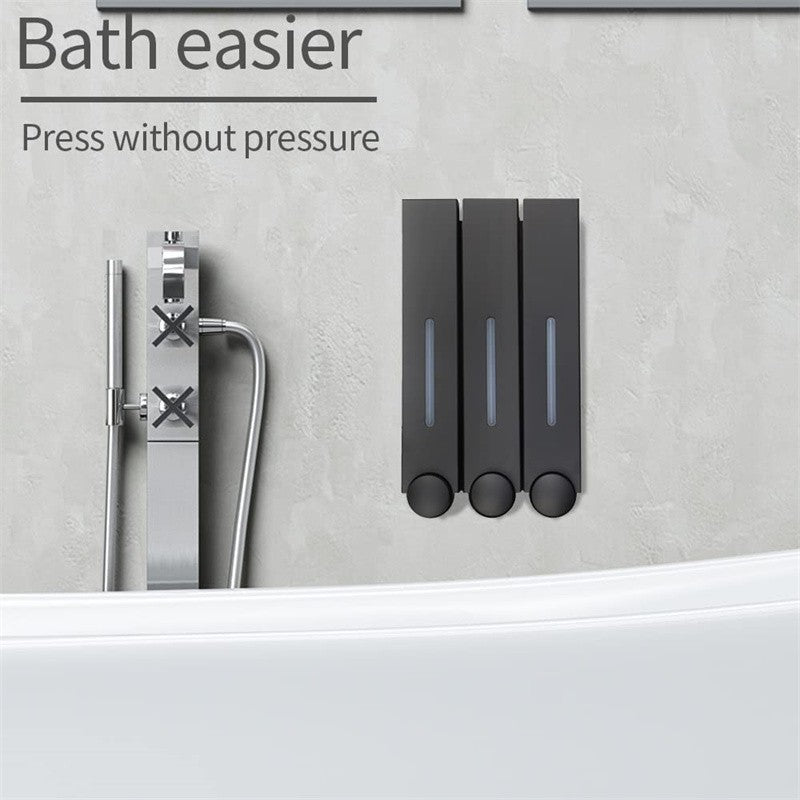 Lamgool 420ML Soap Dispenser Wall Mounted Shower Soap Dispenser Shower Gel Detergent Dispenser for Bathroom Accessories DropShip