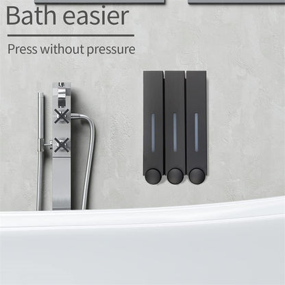 Lamgool 420ML Soap Dispenser Wall Mounted Shower Soap Dispenser Shower Gel Detergent Dispenser for Bathroom Accessories DropShip