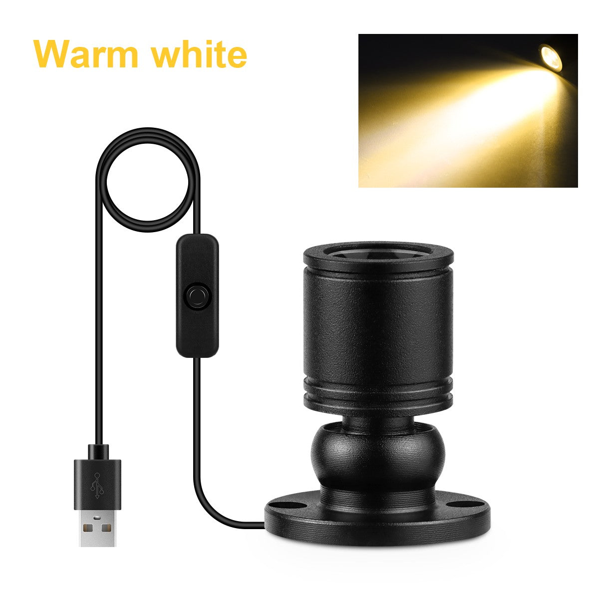 Colorful Led Spotlight USB 5V Mini Ceiling Spot 1W Showcase Pattern Showcase Light Room Decor