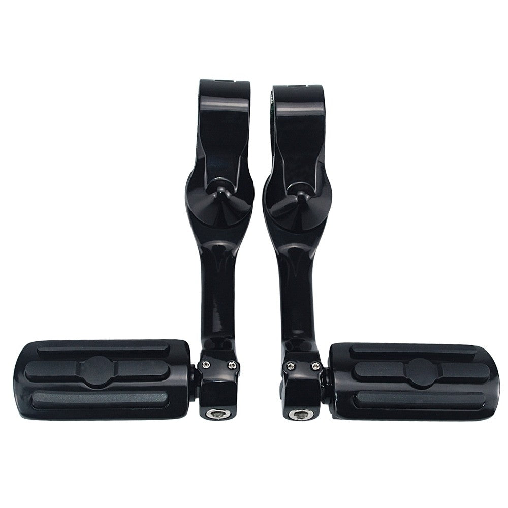 Kit de Suportes de Pedaleiras para Protetor de Motor de Motocicletas 1-1/4" Descanso de Pé para Harley Honda Davidson Road King Sportster Fat Boy Electra Glide