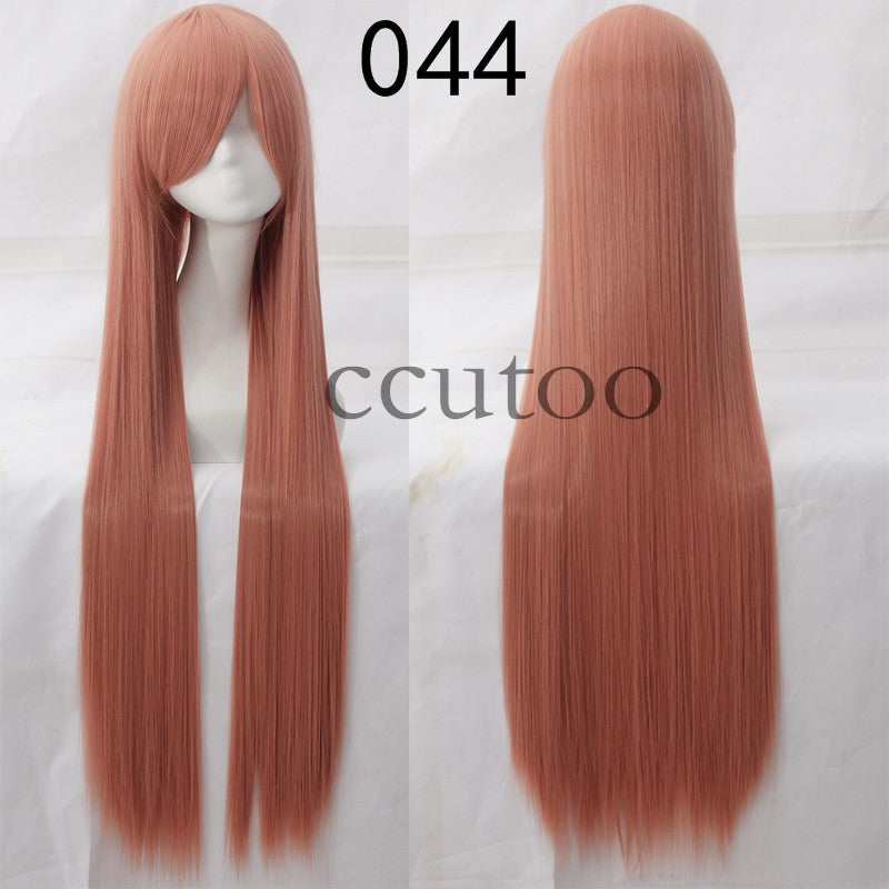 ccutoo 100cm Peruca de Cosplay Reta Sintética de Cabelo Longo de Alta Temperatura 82 Cores Disponíveis