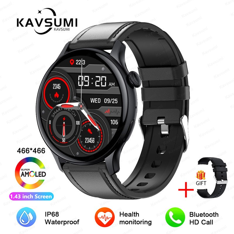 Smartwatch Feminino 2025 NFC Amoled HD GPS Monitor Cardíaco Bluetooth Ligações à Prova D'Água Para Mulheres Presente