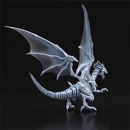 ?New-Hot?Yu-Gi-Oh Arrogant Dragon Blue-Eyes White Dragon  Assembly Model Figure Desktop Decoration Holiday Birthday Gift