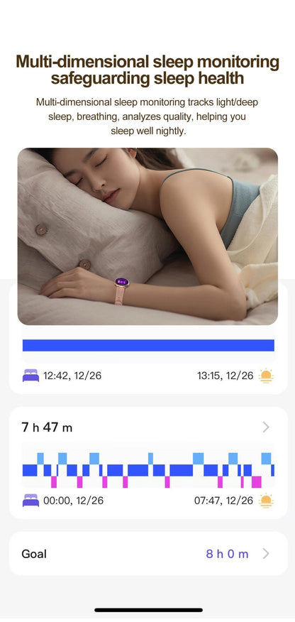 NEW Women Smartwatch 1.32inch AMOLED Screen ECG Sport Watch Blood Pressure Micro physical examination AI dial Health Smart Watch
