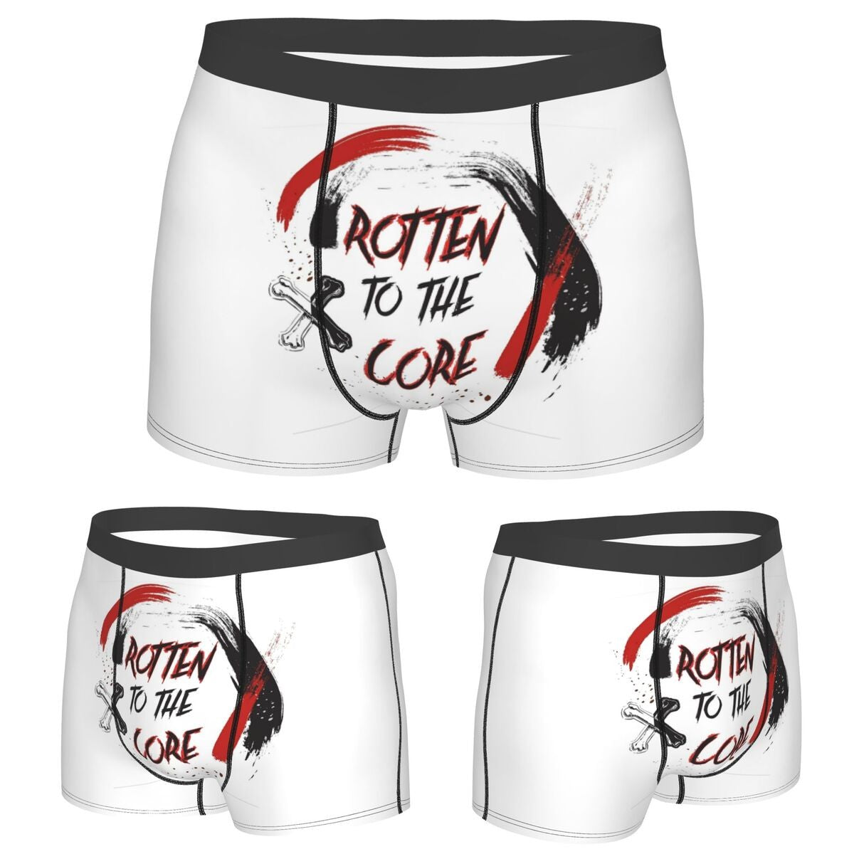 Boxer Underpants Shorts Descendants Vk Grunge Aesthetic - Carlos De Vil Panties Men's Breathable Underwear for Homme Man Gift