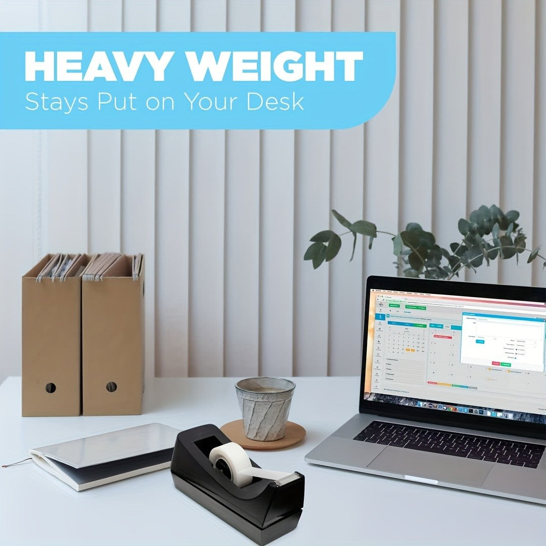 1/2pcs Desktop Tape Dispensers - Non-Slip Base - Heavy Duty Tape Dispenser - Perfect for Office Home School (Tape Not Included)