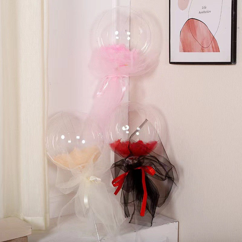 12/20/24/36inch Transparent Bobo Balloons DIY Wedding Birthday Party Decoration Can Be Filled PVC Bubble Balloon