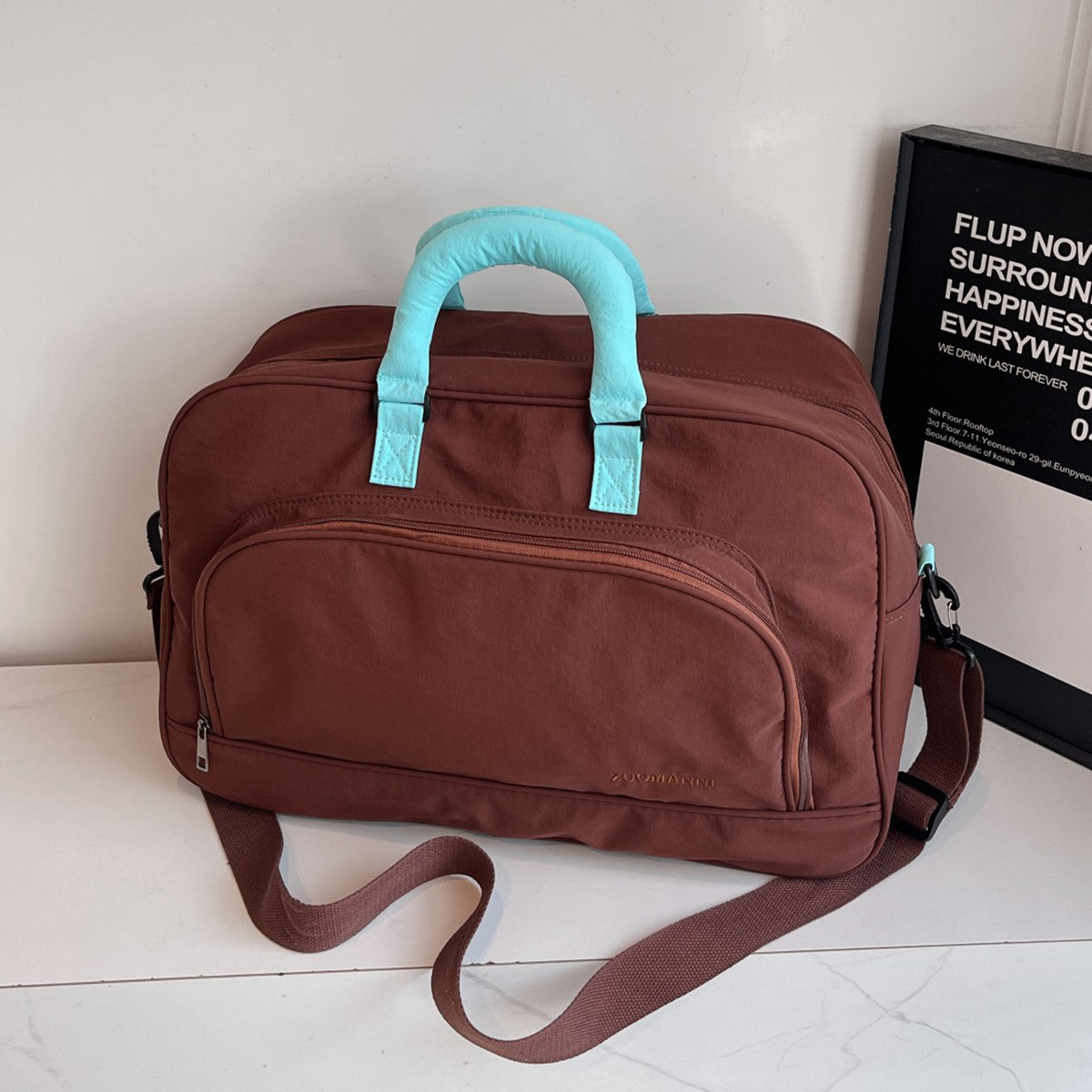 Large-Capacity Short-Distance Travel Bag for Women, Foldable Business Trip Luggage Storage Bag, Lightweight Travel Handbag for Men, Fashionable Yoga Bag for Sports