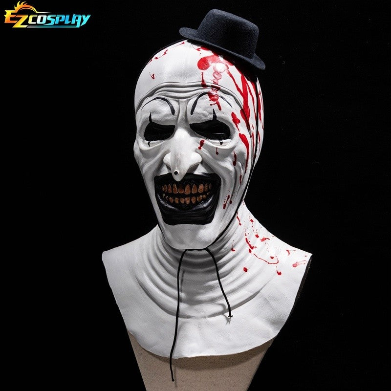 Terrifier Clown Mask Scary Joker Killer Bloody Halloween Masks Horror Cosplay Costume Props for Adults