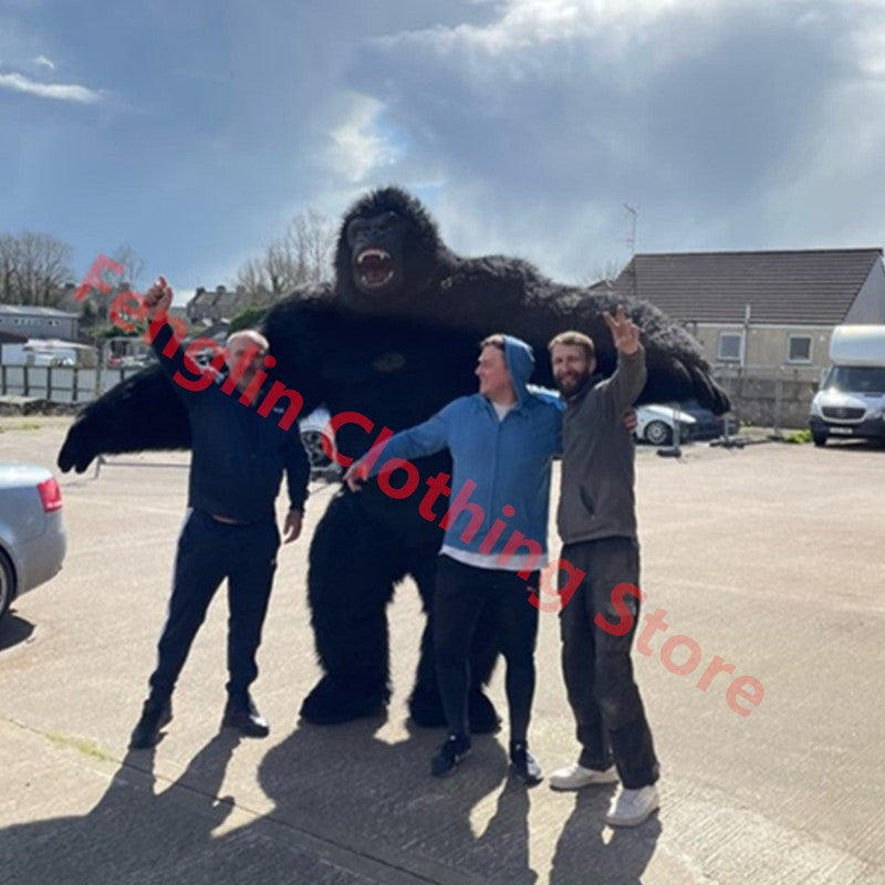 Cartoon Doll Costume 2.6-meter Inflatable Gorilla Mascot Costume Cartoon Doll King Kong Plush Party Advertisement and Role Playi