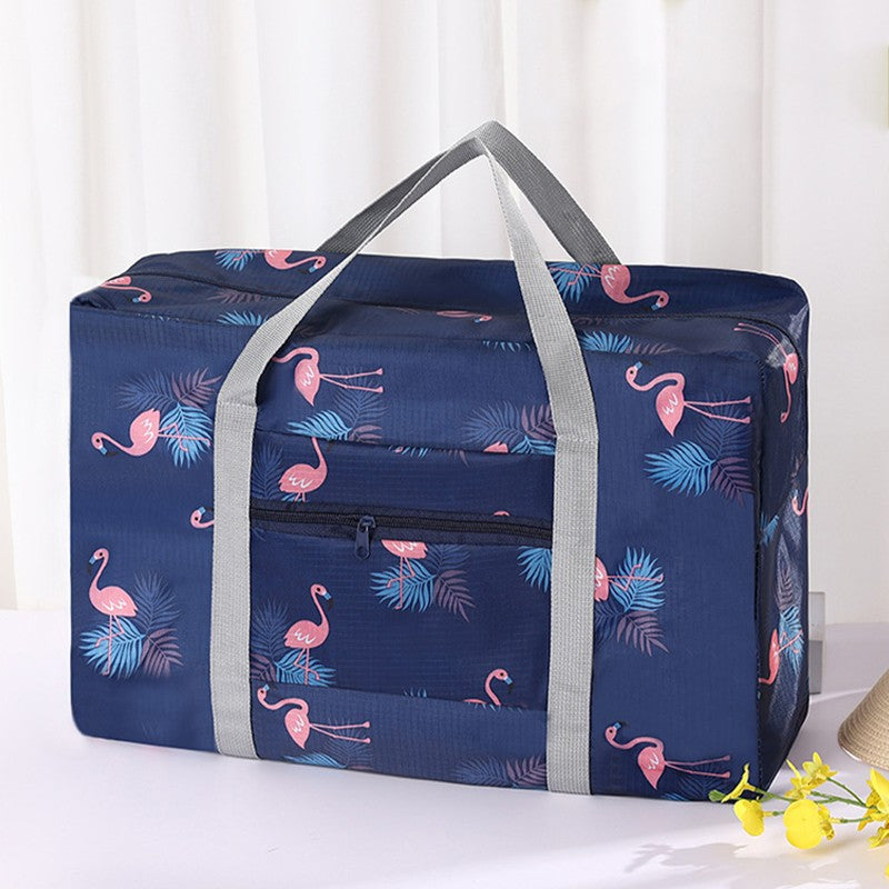 Large capacity travel bag foldable travel bag suitable for business trips travel sports and fitness weekend overnight bags women