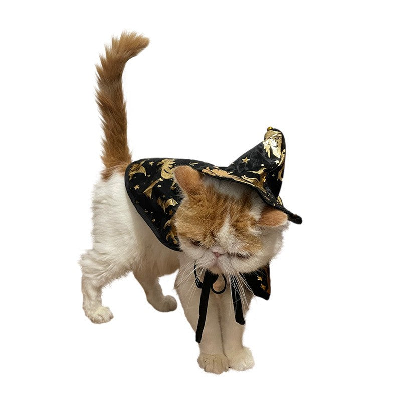 Nova Capa de Bruxa de Halloween, Capa de Gato Mago, Capa para Pets, Fantasia de Festival, Fantasia de Transformação