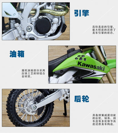 Maisto 1:12 Kawasaki Kx450f Kx 450 F Kx 450f Moto Off-road Modelo de Liga de Brinquedo Presente para Exposição