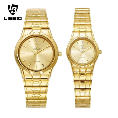 LIEBIG Fashion Quartz Wristwatch Women Men Luxury Full Steel 3Bar Waterproof Watches For Female Ladies Clock Relógio Feminino