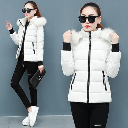 Women's Winter Parka Coat 2025 Korean Version Loose Lady Cotton Padded Outerwear Temperament Casual Ladies Down Cotton Jacket