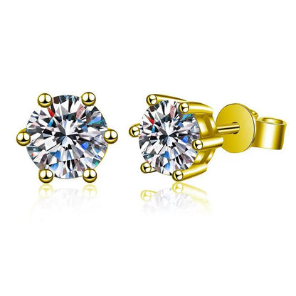 Brincos de Tarraxa de Moissanita TEN CARATS para Mulheres, Cor D VVS1, Prata Esterlina S925, Joia de Luxo para Presente com Certificado GRA