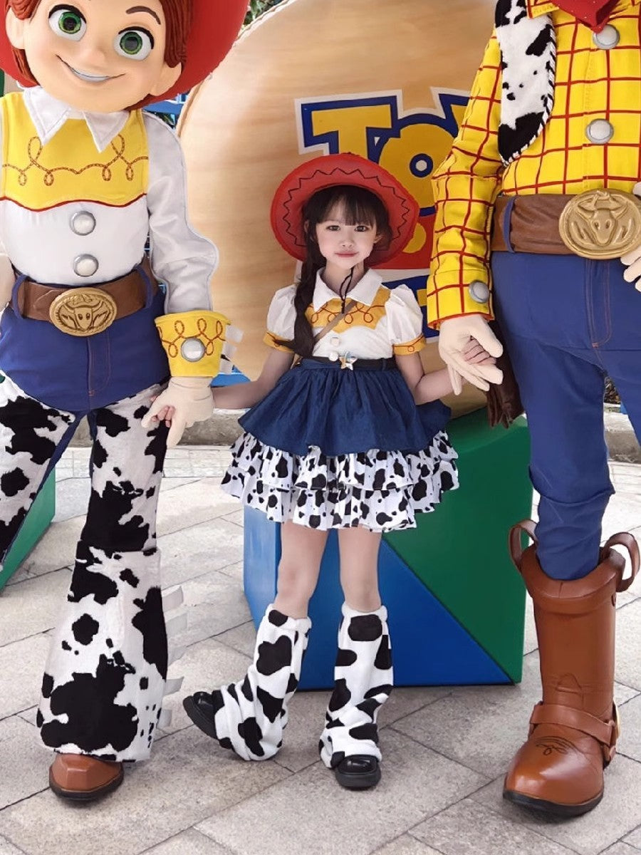 une 1st DayToy Woody, Jessie, and Buzz Lightyear Cosplay Dresses, Halloween Carnival Stage Performance Costumes, Lolita