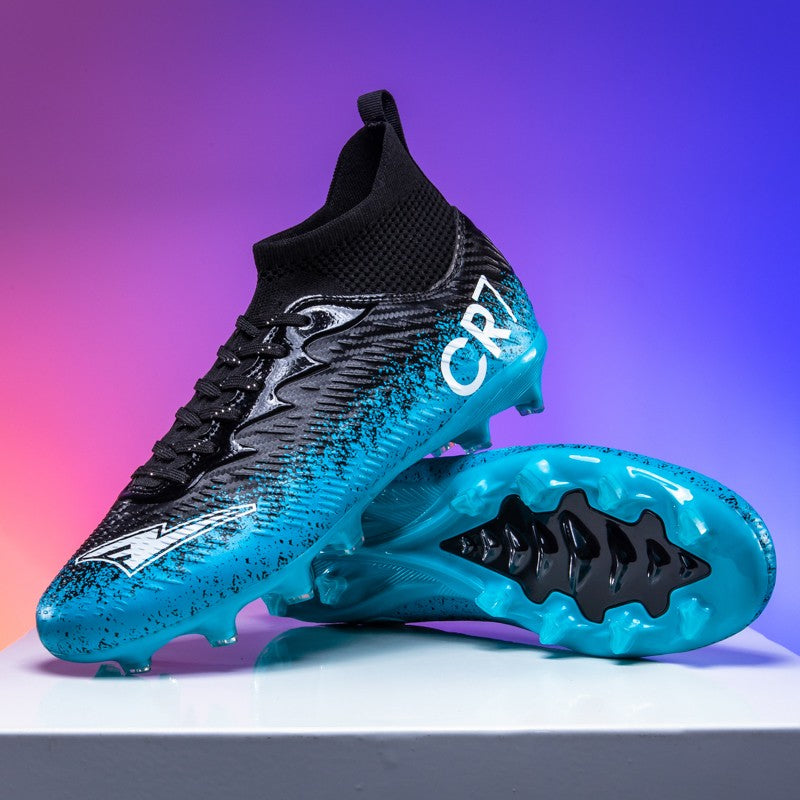 New Men Football Boots Futsal High-top Non-Slip Soccer Shoes High-quality Sneakers Cleats Grass Match Indoor Hot-selling FG/TF