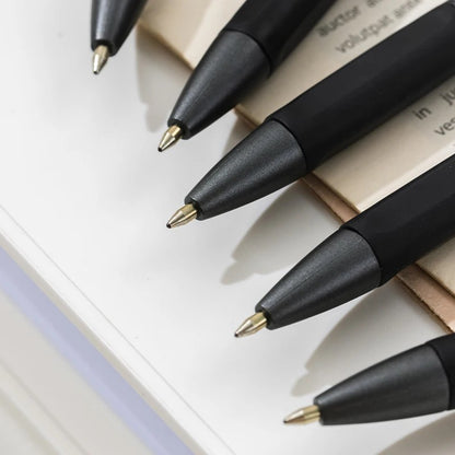 DELI Smooth Writing Ballpoint Pens 0.7mm Black and Blue Ink Pens 12PCS Pack of Retractable Ballpoint Pens for Office School Home