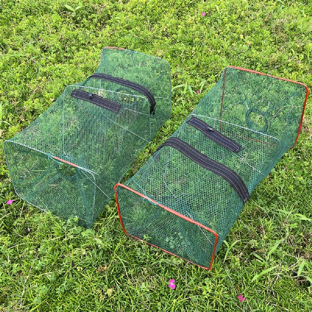 1 Armadilha Dobrável para Peixe (Rede de Lançamento) para Caranguejo, Camarão e Lagostim - Equipamento de Pesca Perfeito para Entusiastas de Atividades ao Ar Livre