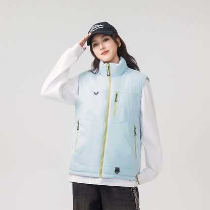Colete Masculino e Feminino para Pesca ao Ar Livre Casual Corta-Vento Respirável Quente Macio e Confortável para Inverno à Prova de Frio Roupa de Algodão Respirável