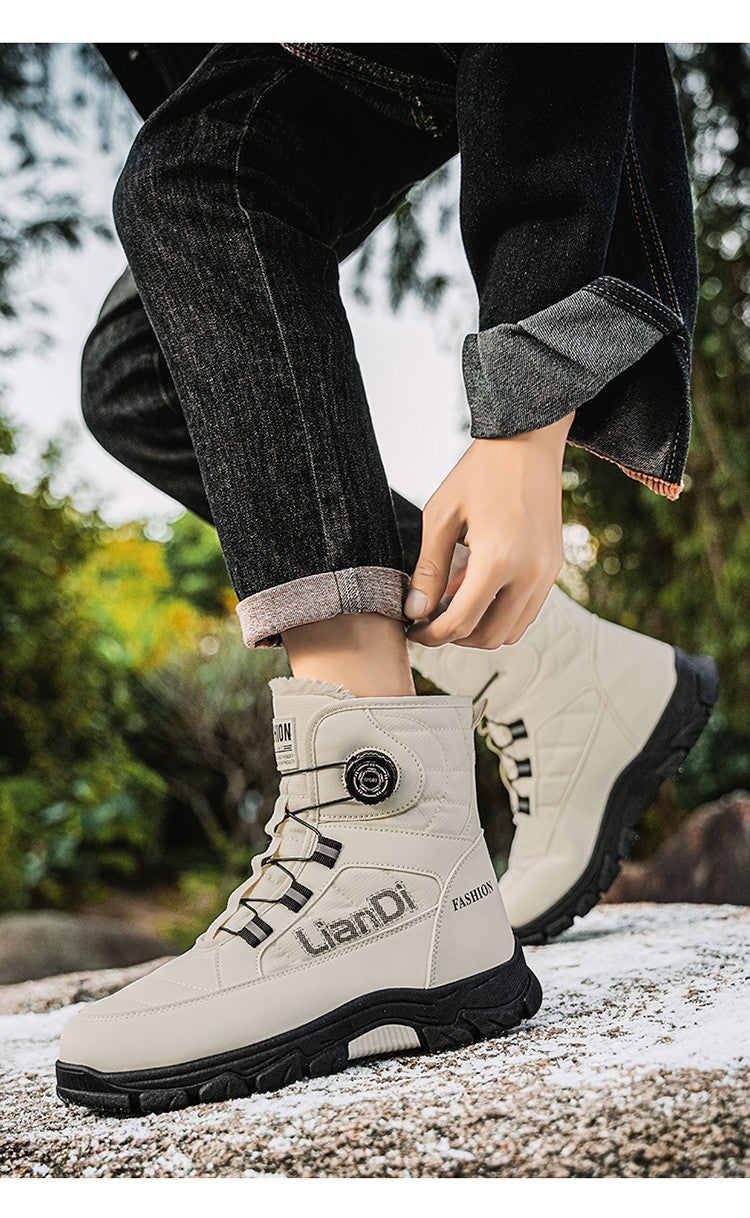 Men Top Quality Casual Snow Boots Waterproof Warm Winter Shoes Men Hiking Boots Outdoor Mountain Climbing Sneaker Man Trekking