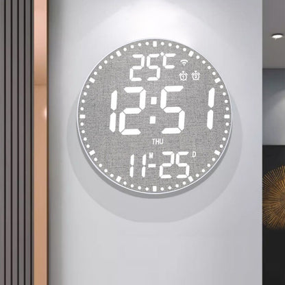 RGB LED Digital Wall Clocks Intelligent Wifi App Control Temperature Date Week Display Multi-functional Electronic Alarm Clock