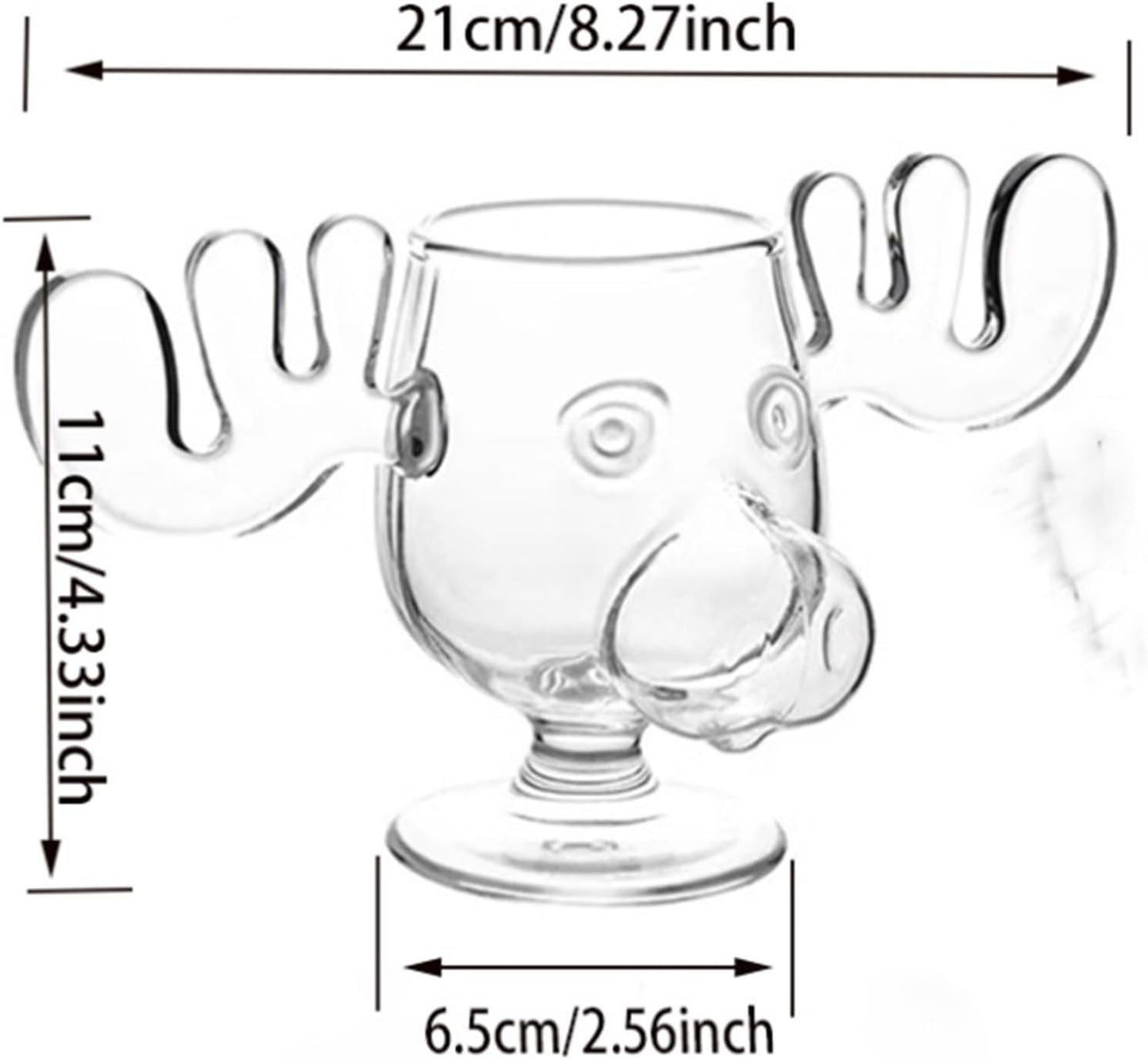 240ml Taça de Vinho Elk Copo de Suco para Coquetel ou Colher de Gato Caneca de Rena Copos de Água Leite Uísque Utensílios de Bar Copos de Dose Presentes de Natal