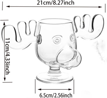 240ml Taça de Vinho Elk Copo de Suco para Coquetel ou Colher de Gato Caneca de Rena Copos de Água Leite Uísque Utensílios de Bar Copos de Dose Presentes de Natal