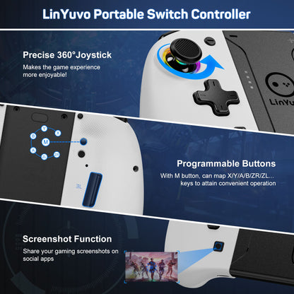 Wireless Bluetooth Controller For Nintendo Switch & OLED & Lite Gamepad Control Gaming Accessories Hall Game Pad Command Mando