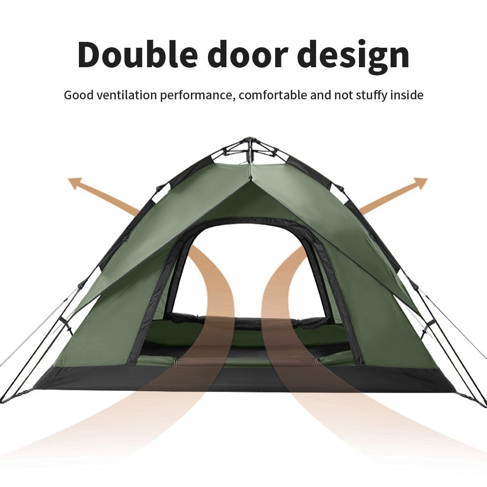 Naturehike Camping Automatic Tent One Touch Waterproof Roof Top Tents Double Door 3 Person Tent Outdoor Beach Fish Shelter Tent