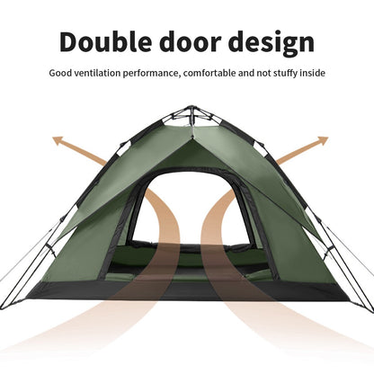 Naturehike Camping Automatic Tent One Touch Waterproof Roof Top Tents Double Door 3 Person Tent Outdoor Beach Fish Shelter Tent